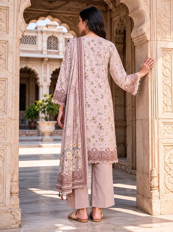 Zellburry Printed Khaddar Unstitched Collection'26 (WUWQ1X30125)