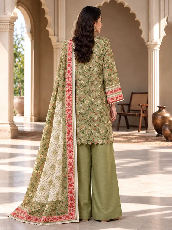 Zellburry Printed Khaddar Unstitched Collection'26 (WUWQ1X30201)