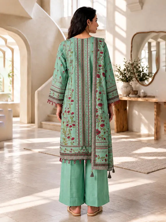 Zellburry Printed Khaddar Unstitched Collection'26 (WUWQ1X30290)