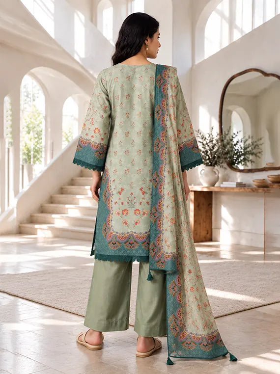 Zellburry Printed Khaddar Unstitched Collection'26 (WUWQ1X30300)