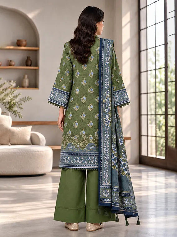 Zellburry Printed Khaddar Unstitched Collection'26 (WUWQIX30216)