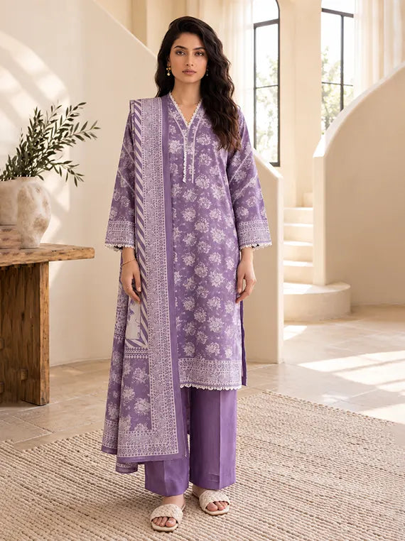 Zellburry Printed Khaddar Unstitched Collection'26 (WUWQIX30283)