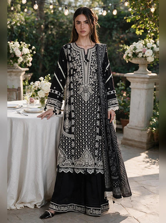 Zellbury Chikankari Cambric Cotton Unstitched Collection 2026 (WUS26E34106)