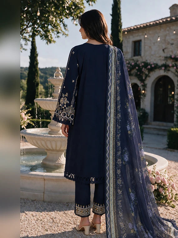 Zellbury Chikankari Cambric Cotton Unstitched Collection 2026 (WUS26E34111)
