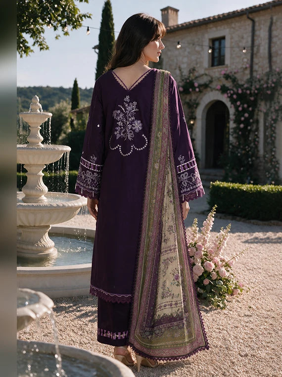 Zellbury Chikankari Cambric Cotton Unstitched Collection 2026 (WUS26E34113)