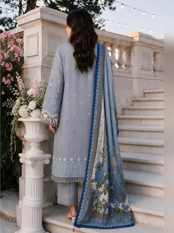 Zellbury Chikankari Cambric Cotton Unstitched Collection 2026 (WUS26E34119)