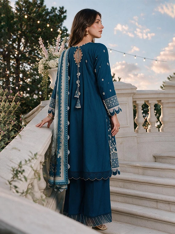 Zellbury Chikankari Cambric Cotton Unstitched Collection 2026 (WUS26E34126)
