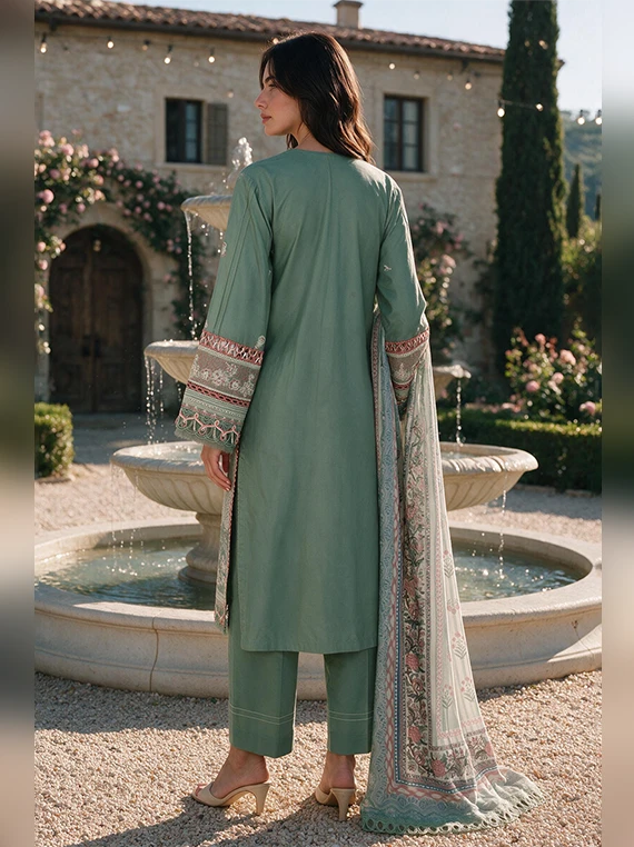 Zellbury Chikankari Cambric Cotton Unstitched Collection 2026 (WUS26E34134)