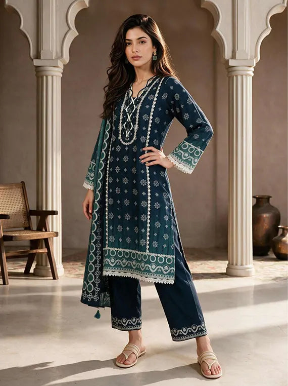 Zellbury Winter Cotton Unstitched Collection'26 (WUCQIX20002)
