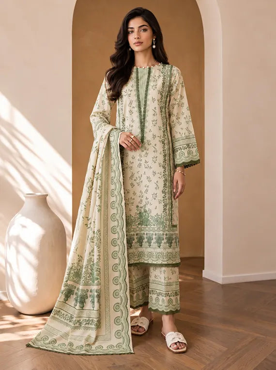 Zellbury Winter Cotton Unstitched Collection'26 (WUCQIX30043)