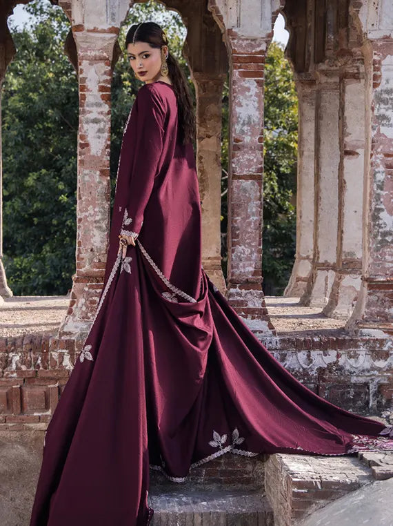 Zephyr Embroidered Wool By HumDum Collection 2026 (D-10)